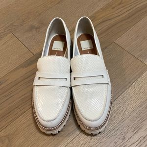 White loafers